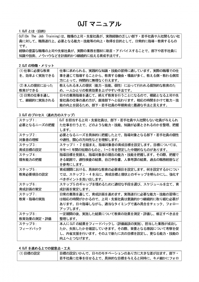 OJTとは｜Off-JTとの違いと、成果の出る進め方を解説 - 『日本の人事部』