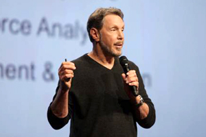 ラリー・エリソン氏講演の様子