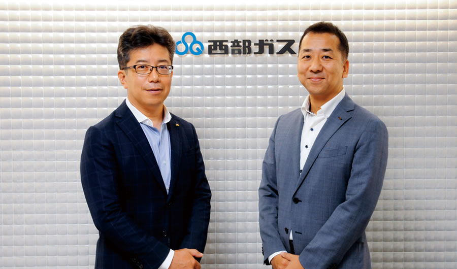 吉村雄大さん、寺地泰史さん(西部ガス株式会社 人事労政部 労政グループ)