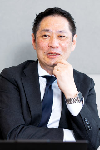 池田和馬さん（出光興産株式会社 上席執行役員 人事管掌（兼）人事部長）インタビューの様子