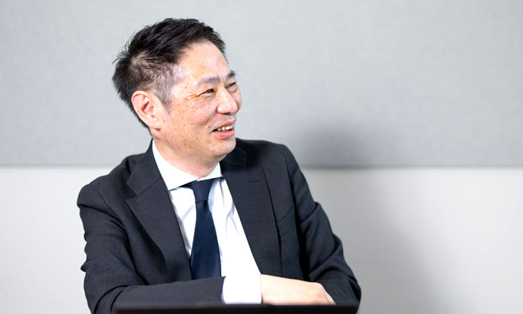 池田和馬さん（出光興産株式会社 上席執行役員 人事管掌（兼）人事部長）インタビューの様子