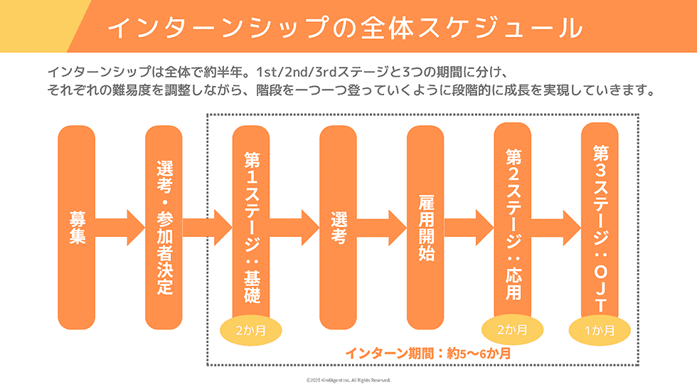 【図】インターンシップの全体スケジュール