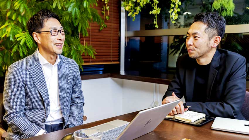 西田政之氏、原田未来氏 対談の様子