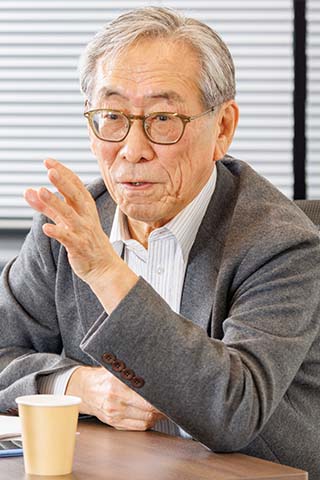 写真:今野 浩一郎さん(学習院大学名誉教授 学習院さくらアカデミー長)