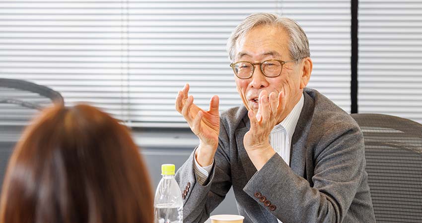 写真:今野 浩一郎さん(学習院大学名誉教授 学習院さくらアカデミー長)