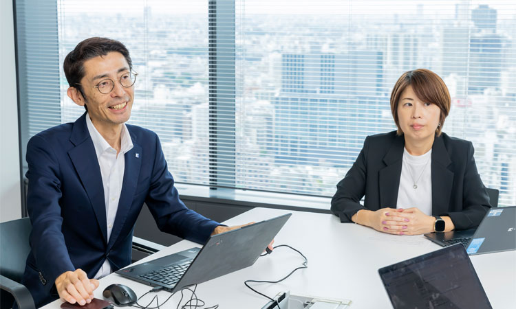 野口 英明さん 坂野 仁美さん インタビューの様子