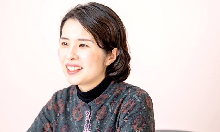 鈴木 麻里江さん(星野リゾート 人事グループ キャリアデザインユニット ユニットディレクター)インタビューの様子