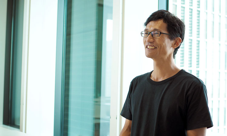 二反田 松平さん　インタビューの様子