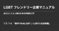 LGBTフレンドリー企業マニュアル分冊版-2/8「数字でみるLGBT/LGBTと社会問題」