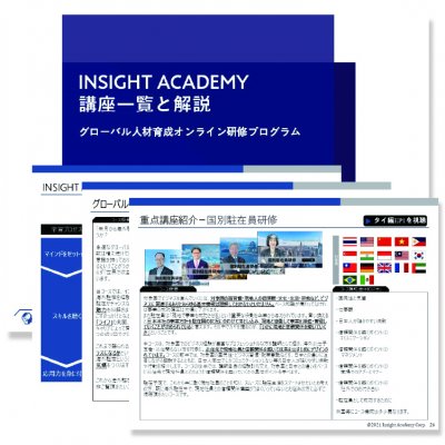 講座一覧と解説 グローバル人材育成講座 Insight Academy 一覧と解説 無料ダウンロード 日本の人事部