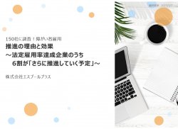 150社に調査!障がい者雇用推進の理由と効果
