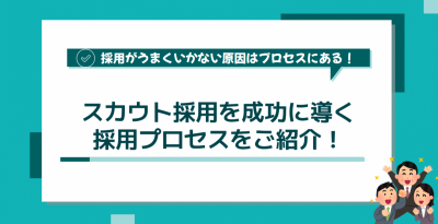 スカウト採用を成功に導く「採用プロセス」をご紹介！