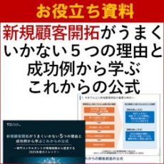 【お役立ち資料】新規顧客開拓がうまくいかない5つの理由と成功例から学ぶこれからの公式