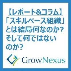 【レポート＆コラム】「スキルベース組織」とは結局何なのか？そして何ではないのか？