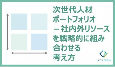 次世代人材ポートフォリオ - 社内外リソースを戦略的に組み合わせる考え方