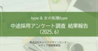 【type＆女の転職type】中途採用アンケート調査　結果報告