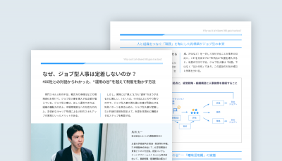 なぜ、ジョブ型人事は定着しないのか?400社との対話からわかった、“運用の谷”を越えて制度を動かす方法