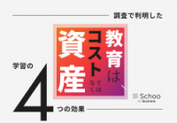 「教育はコストではなく資産」調査で判明した学習の4つの効果