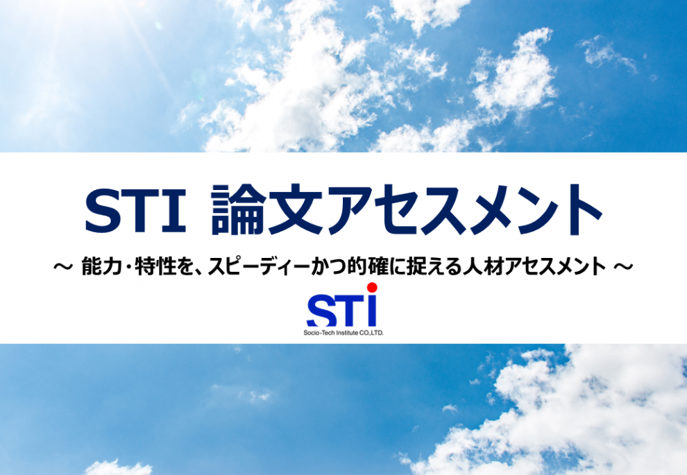 STI論文アセスメント(SEA)｜株式会社ソシオテック研究所｜適性