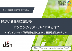 【8/29(火)オンラインセミナー】
障がい者雇用におけるアンコンシャス・バイアスとは? ~インクルーシブな職場を築くための相互理解に向けて~
