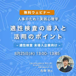 人事のための実践心理学 適性検査 未導入企業向け 適性検査の導入と活用のポイント 日本の人事部
